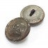 Pair of  buttons for shoulder boards steel in paint