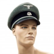 SS infantry officer peaked cap crusher