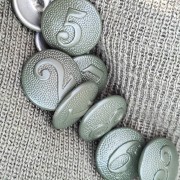 Buttons 19 mm for field jacket aluminium