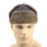 Red Army hat with earflaps Ushanka brown fur