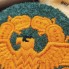 Eagle arm police insignia orange