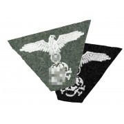 SS trapezoid cap insignia eagle and skull