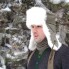 Ushanka hat natural white fur