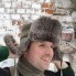 Ushanka hat natural gray fur