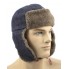 Red Army hat with earflaps Ushanka brown fur
