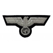 Tank officer's breast eagle for field jacket on black