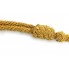 Golden metallic cord strap for peaked cap
