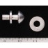 Pin peg for equipment strap bayonet mushroom-shape