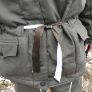 Ribbon belt for winter jackets