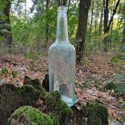 Glass bottle of WWII 0.7 l