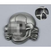 SS peaked cap skull patina metal variant 2