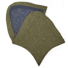 Protective collar tabs for overcoat M41