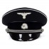 AllgSS black peaked cap w/o insignia