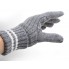 Gray woolen gloves 