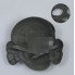 WSS peaked cap skull patina metal