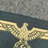 Coast artillery side-cap insignia set eagle + cockade 