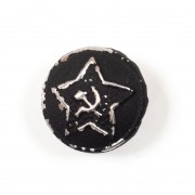 Shank button 14 mm of steel black for Gimnastyorka