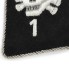 WSS-TV 1 collar tabs Death's Head silver piping