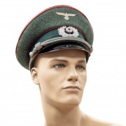 Heer Panzer officer peaked cap